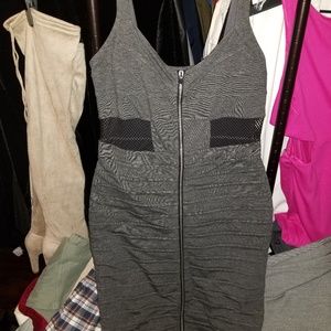 New gray midi express dress w/ cutouts size10